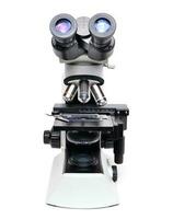 microscope isolated white background photo