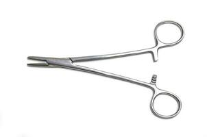 Surgical instruments isolated photo