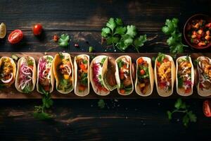 Fresco salsa mexicano tomate comida comida vegetal pimienta taco chile. generativo ai. foto