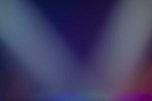 Stage spotlight light beam on dark background. photo