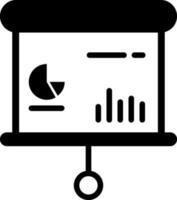 Vector illustration of presentation icon in flat style.