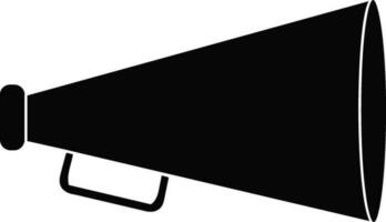 ilustración de un altoparlante en negro color. vector