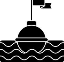 Flat style buoy sign or symbol. vector