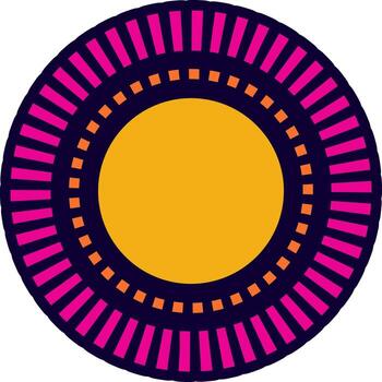 Abstract element in circle shape. vector