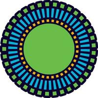 Colorful circle element design. vector
