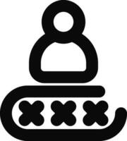 User Rating icon in line art. vector