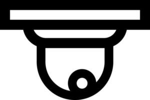 Web camera icon in line art. vector