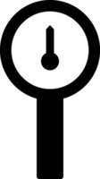 Manometer glyph icon or symbol. vector