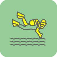 Scuba dive Vector Icon Design