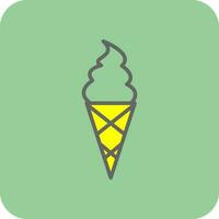 Ice cream cone Vector Icon Design