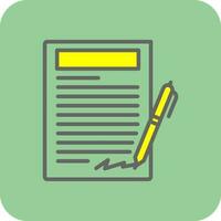 Agreement Vector Icon Design