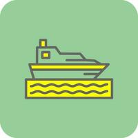 diseño de icono de vector de barco