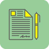 Contract Vector Icon Design