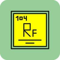 Rutherfordium Vector Icon Design