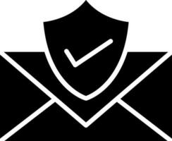 Confirmation security message or letter icon. vector