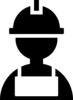 Plumber icon in flat style. vector