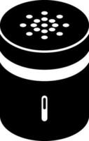 Speaker icon in glyph style. vector