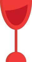 Wineglass icon in red color. vector