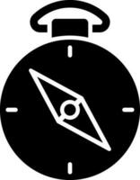 Vector illustration of compass icon.