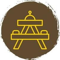 Picnic table Vector Icon Design