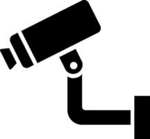 Flat style cctv camera icon. vector