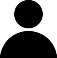 Illustration of user icon in Black and White color. vector