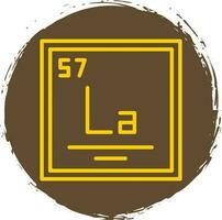 Lanthanum Vector Icon Design