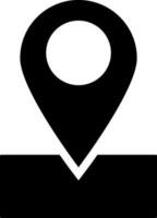 Map navigation icon in flat style. vector