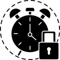 Security alarm closed icon or symbol. vector