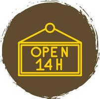 Opening hours Vector Icon Design