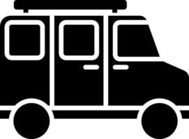 Vector illustration of tour bus icon.