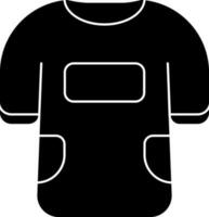 glifo camiseta o suéter icono en plano estilo. vector