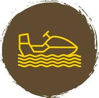 Snowmobile Vector Icon Design