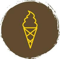 Ice cream cone Vector Icon Design