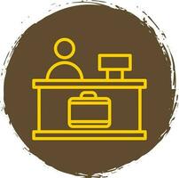 Check-in Vector Icon Design