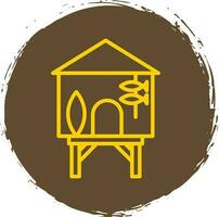 Beach hut Vector Icon Design