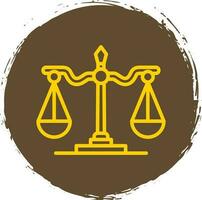 Justice scale Vector Icon Design