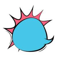 Comic bubbles in pink and blue color. vector