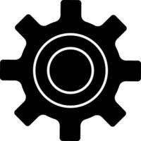 Isolated illustration of a cogwheel. vector