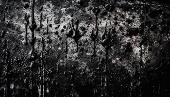 Abstract black and white textured backdrop design generated by AI photo