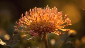 Vibrant wildflower meadow, beauty in nature colors generated by AI photo