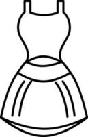 Isolated Frock Icon in Flat Style. vector