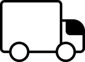 Isolated Truck Icon in Flat Style. vector