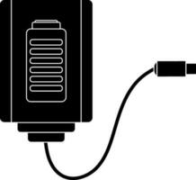 Battery with charger. vector