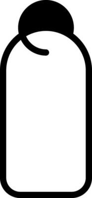 black and white Tag Icon in Flat Style.