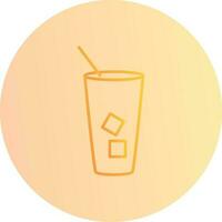 Iced Coffee Vector Icon