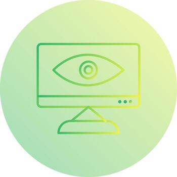 Unique Web Visibility Vector Icon