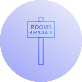 icono de vector de habitaciones