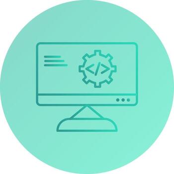 icono de vector de optimización de código único