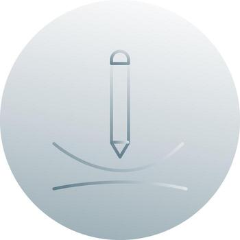 Draw Curve Vector Icon